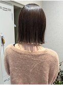透明感カラー/カーキブラウン/セミショート