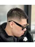 スキンフェード バーバー 宇都宮 メンズショート