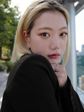 アレンヘアー 郡山開成店(ALLEN hair) ハイトーンブロンドセンターパート