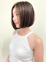 ネイロ バイ ジルブラン 葛西(NeiRo by JIL BLAN)&nbsp;ハイライト白髪ぼかしダブルカラーインナーカラーショートボブ