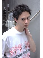 ブークル(boucle)&nbsp;スパイキーショートパーマ　刈り上げないショート