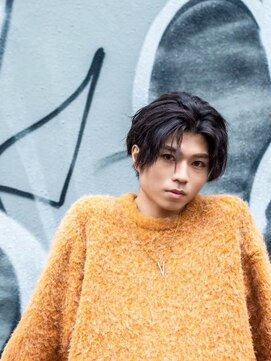 ラッドヘアー(LAD HAIR) 【LADHAIR】縦落ち緩めパーマセンターパート