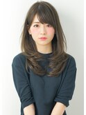大人美人/外ハネボブ/春カラー/くびれミディアム/20代30代