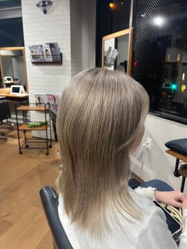 ビス ヘア アンド ビューティー 西新井店(Vis Hair&Beauty) 透明感カラー★ダブルカラーブリーチミルクティーベージュ