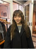 トップからふわっとウエーブで緩めな動きエアーウェーブパーマ