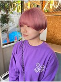 【uhyu】ベビーピンク × マッシュショート
