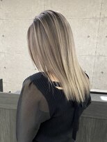 ウル 岡山駅店(ULu.)&nbsp;ハイライトハイトーンダブルカラー20代30代40代前髪長めULu