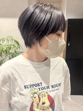 コンフィー(comfy) 【mimura】マッシュショート　ダークラベンダー　大人ショート