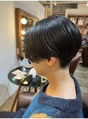 ツーブロック刈り上げショート×ハンサムショート