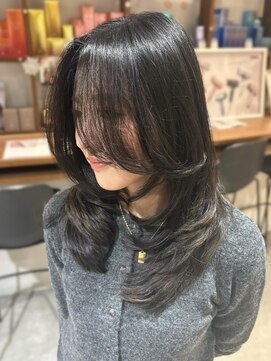 ニューヨークニューヨーク 梅田茶屋町店(NYNY) ナチュラルブラックを重たく見せない！海外バタフライレイヤー~*