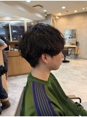 メンズ　マッシュ　シャドウパーマ