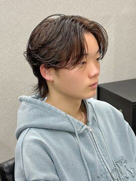 スラッシュ(SLASH) フェザーショート/フェザーパーマ/センターパート/姫路