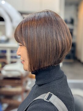 ヘアデザイニング ズーム 飯田橋店(hairdesigning Zoom) 30代40代50代:ショートボブ