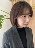 大人丸みボブ