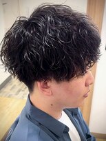 ソウル 福山駅前店(SOUL.)&nbsp;波巻きパーマ ツーブロック 刈り上げ　ツーブロック 22代