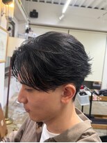 メゾンフォーメン 心斎橋店(Maison for men)&nbsp;センターパート/ニュアンスパーマ/フェザーパーマ/ビジネスヘア