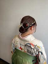 エール 生駒(aile Total Beauty Salon)&nbsp;水引×金箔シニヨン