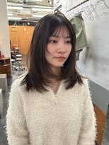ニール 名古屋 伏見 丸の内(NEELU)&nbsp;【NEELU_RIE】ふんわりレイヤー×透明感ベージュ
