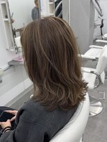 アッシュ 洋光台店(Ash)&nbsp;【脱白髪染めハイライト】透明感抜群なミルクティーベージュ
