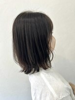 リロイド(ReLoid) 外ハネレイヤーロブ×ダークオリーブ
