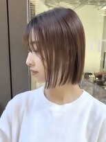 ラフ 立川(Laff) 小顔ショートボブ/丸みショート/白髪ぼかし/ハイライトカラー