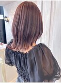 福山市美容室Caary透明感カラーバイオレットピンクカラー