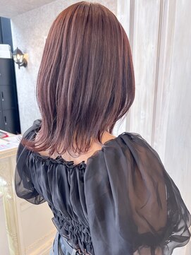 キャアリー(Caary) 福山市美容室Caary透明感カラーバイオレットピンクカラー