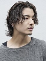 フィフス 大分(fifth)&nbsp;大分メンズパーマサーフカール波巻きパーマセンターパートウルフ