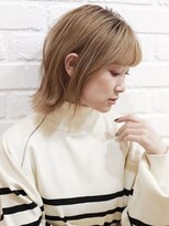 インデックスヘアーユー 錦糸町店(in'dex hair - U)&nbsp;錦糸町×ミルクティーベージュ 透明感ミルクティーベージュボブ