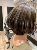 AUSTIN イルミナカラー×ヘルシーレイヤーボブディ
