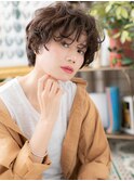 アシンメトリーなくせ毛風マッシュショーa川口ト20代30代40代