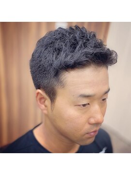 メンズヘアー ハサミ(men`s hair) なじませショートブロック