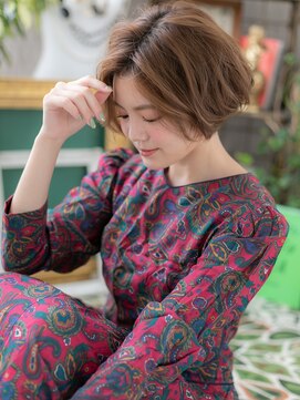 カバーヘア ブリス 戸田公園西口店(COVER HAIR bliss) アシンメトリー小顔ボブグラマラスb戸田公園20代30代40代