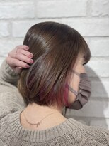 アッシュ 稲田堤店(Ash)&nbsp;イヤリングカラー×ボブ