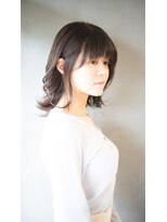 ヘアサロン アンフェール(Hair Salon Amfaire) 【Amfaire】耳掛けミディ