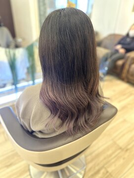 ネオヘアー 曳舟店(NEO Hair) ピンクパープルグラデーションカラーヨシンモリセクションカラー