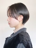 アルバム 池袋(ALBUM)&nbsp;シンプルショート_チェリーブラウンフェミニンロング_ba427391