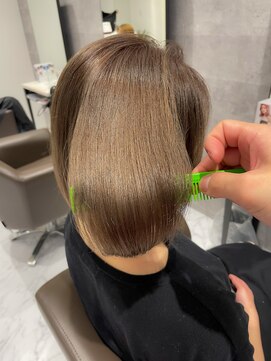 グロウバイニューヨークニューヨーク(Grow by NYNY) 【坂本】ショートボブ×ミルクティーグレージュ