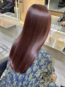 ロンド 表参道店(Lond) 【Lond表参道yui】ブリーチなしで作る圧倒的な艶のあるピンク