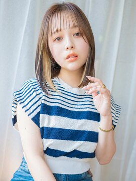 レゴ(REGO) 大人ガーリー#ダークアッシュミディアムレイヤーカット