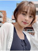 ★前下がりショートボブ石原さとみショートカットカラーパーマ