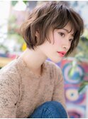 ミルクティーアッシュフェザーショートボブc6大宮20代30代40代