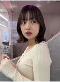 ボブ/切りっぱなしボブ/タッセルボブ/ダークグレー/ミニボブ