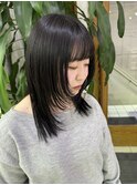 ナチュラルな黒染めスタイル