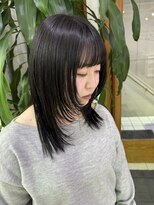 マアム ジー 明大前店(ma'am Zee) ナチュラルな黒染めスタイル