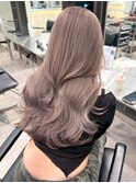 渋谷ミルクティーベージュハイトーンカラーヘーゼルベージュ30代
