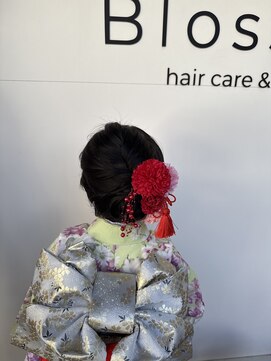 七五三ヘアセット7歳和服アップスタイル
