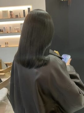 グルス(GruS) #オリーブカラー #暗髪