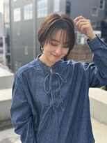 ハピネス クローバー 八木店(Happiness CLOVER)&nbsp;ショートボブ　白髪ぼかしハイライト　30代40代50代60代