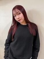 モク 神楽坂(mok)&nbsp;ブリーチなしダブルカラーでワインレッド♪